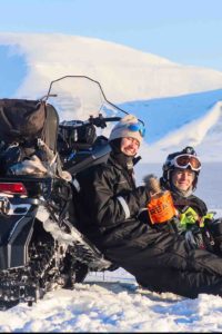 Snøscooter safari på svalbard. fantastisk firmatur